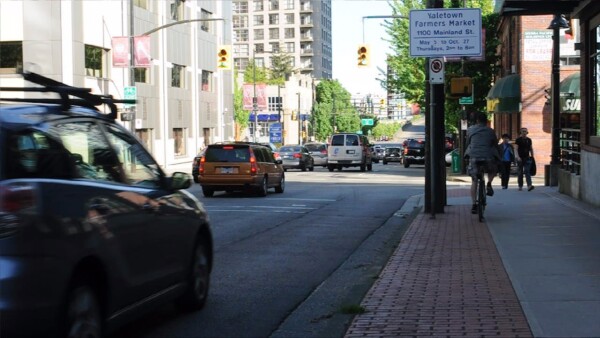 Ombouw van een drukke rijstrook naar een fietspad